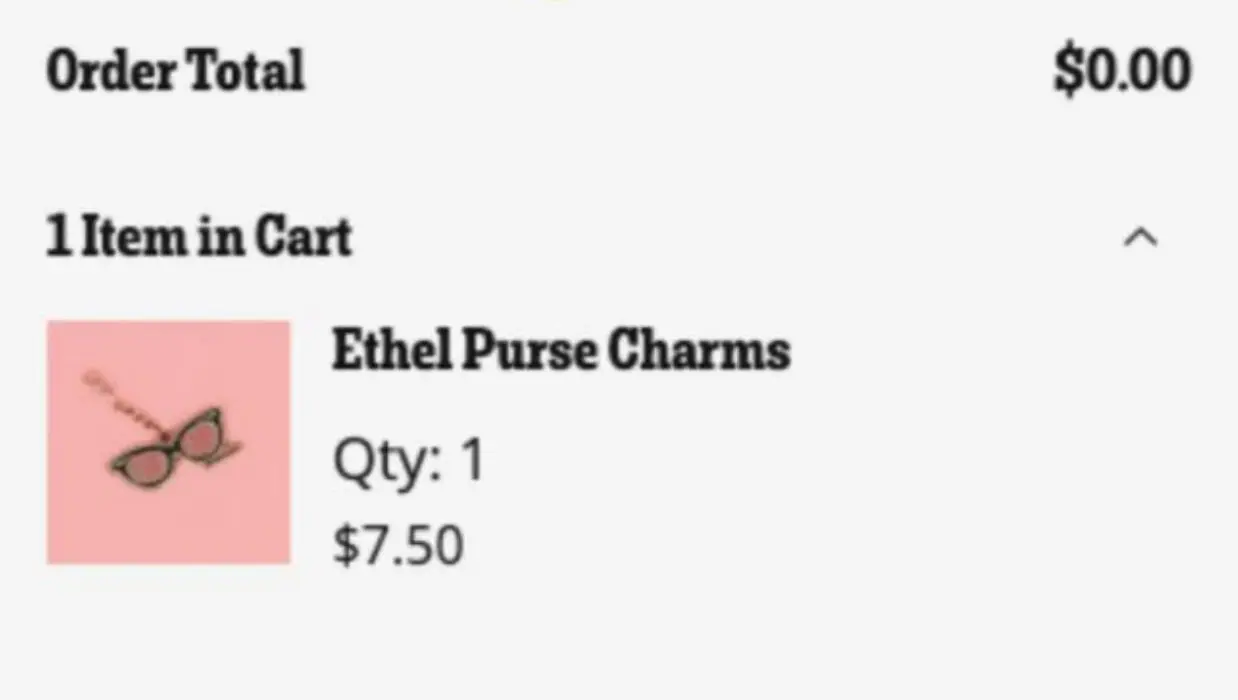 FREE Purse Charm from The Ethel w/FREE SHIPPING